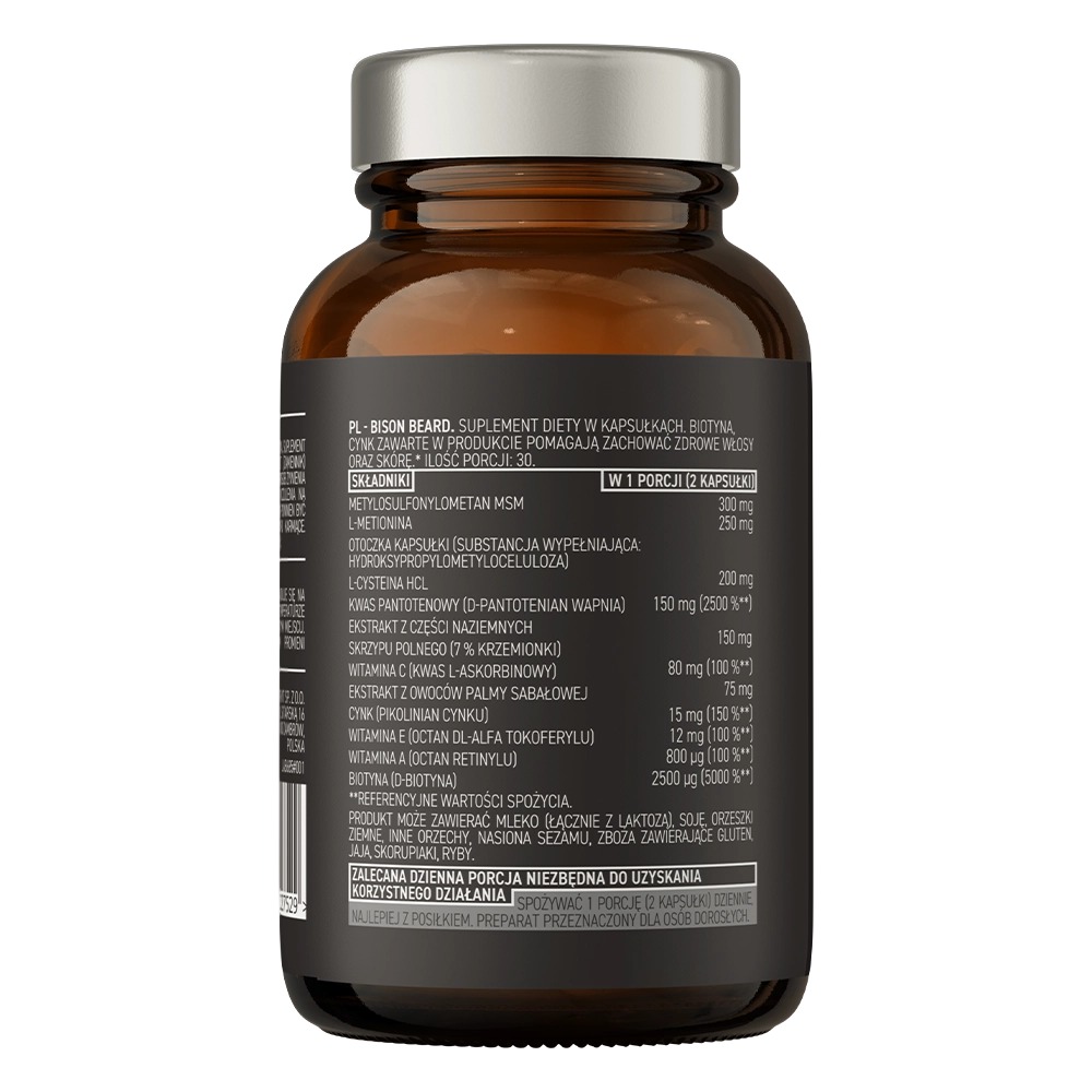 Вітамінний комплекс OstroVit Pharma Bison Beard 60 капсул - фото 3