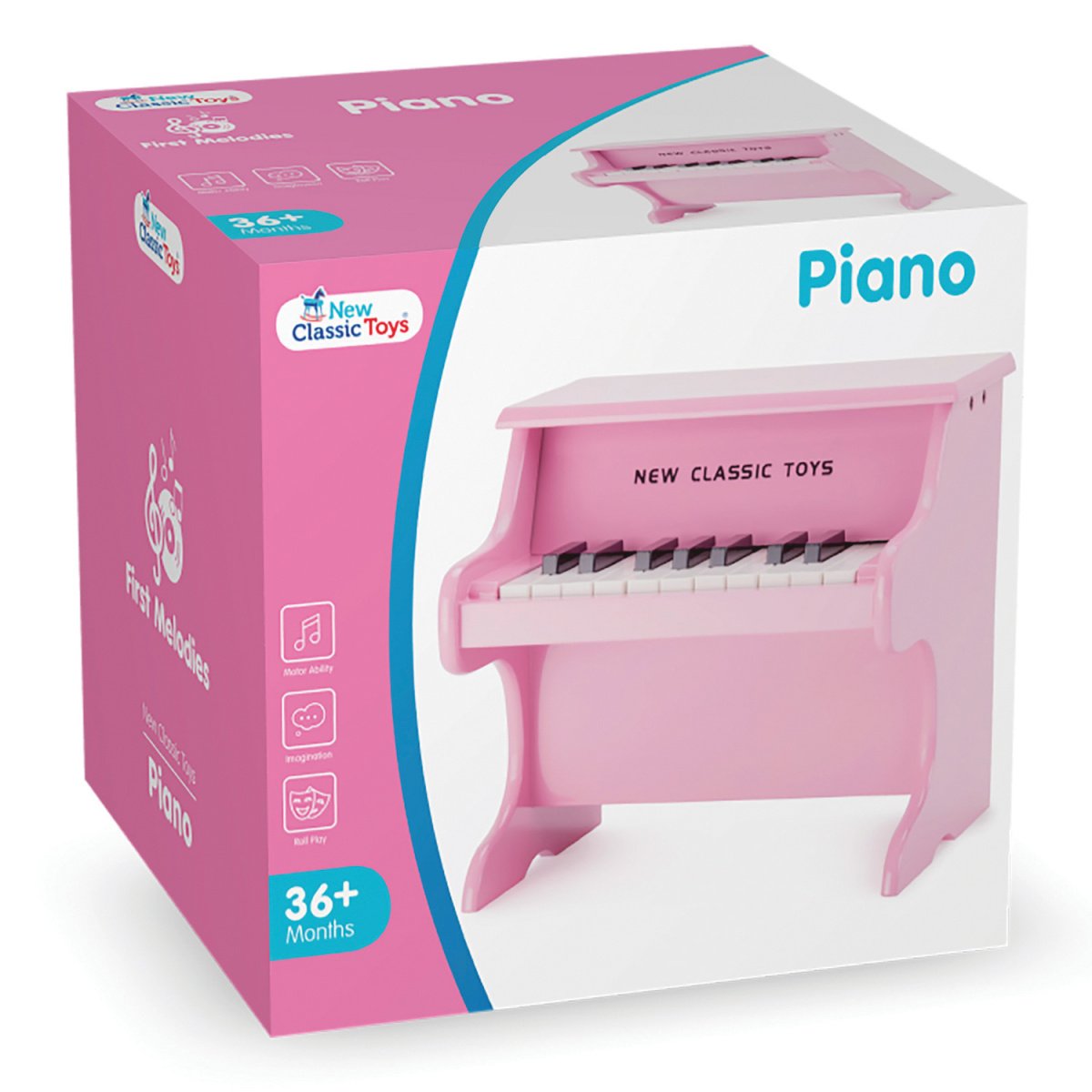Детское пианино New Classic Toys розовое (10158) - фото 6