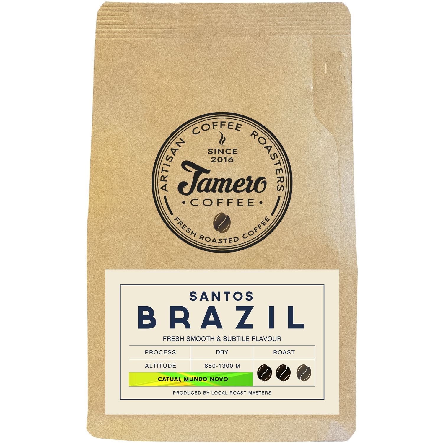 Кава в зернах Jamero Brazil Santos 225 г - фото 1