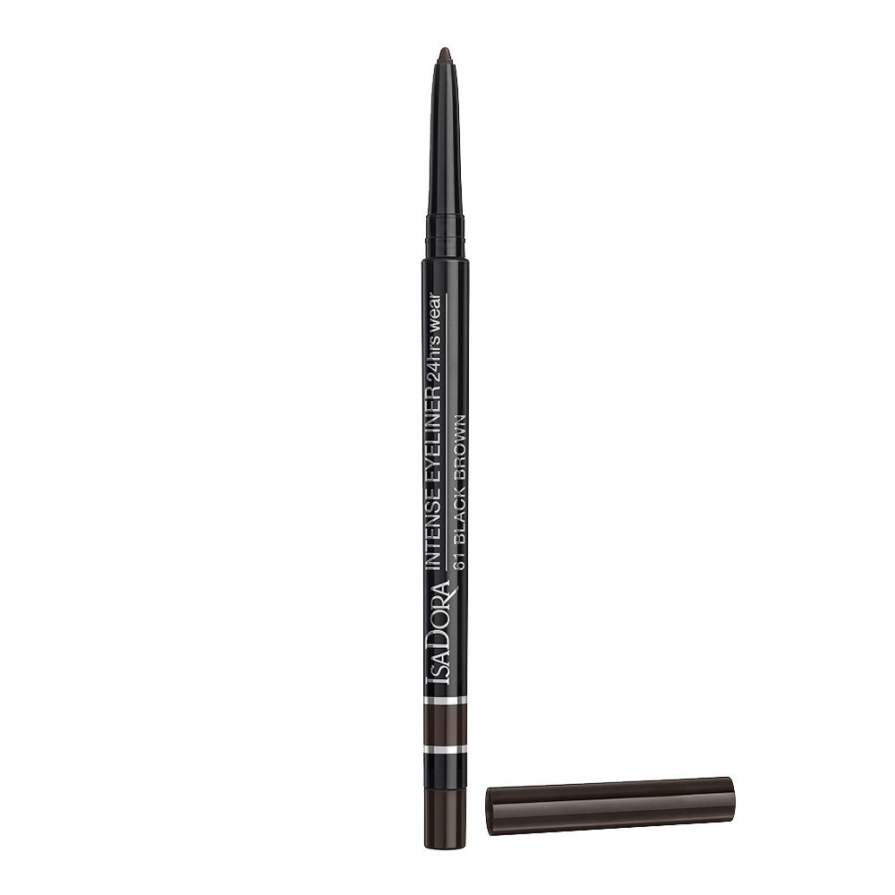 Автоматичний олівець IsaDora Intense Eyeliner 24 Hrs Wear, відтінок 61 (Black Brown), 0,35 г (523466) - фото 1