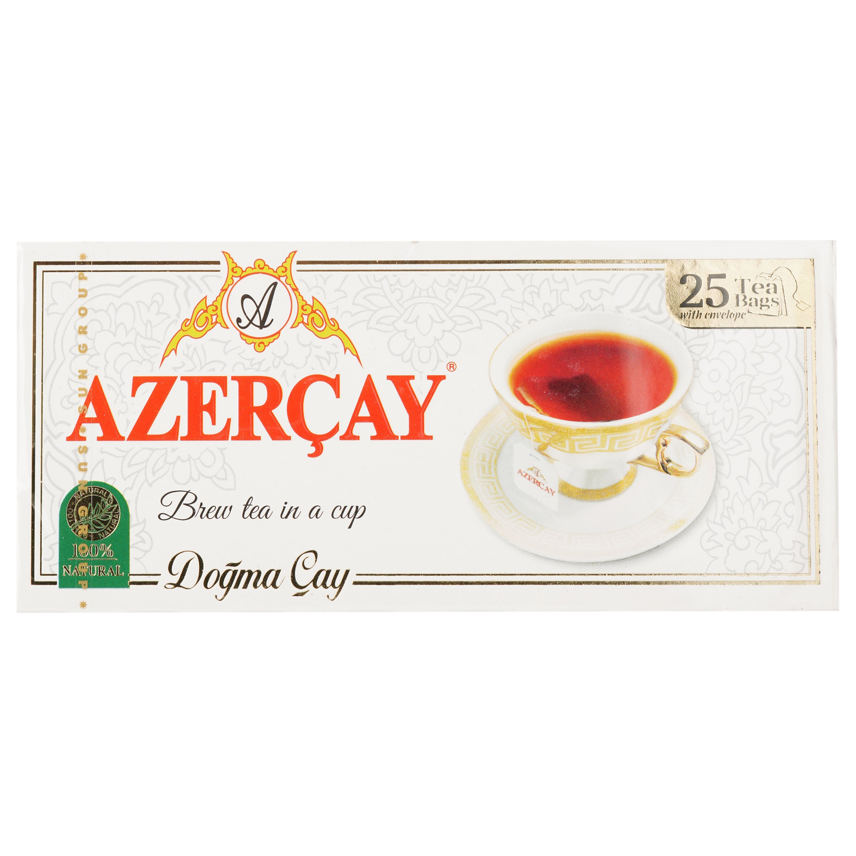 Чай черный Azercay с ароматом бергамота, 25 пакетиков (580329) - фото 1