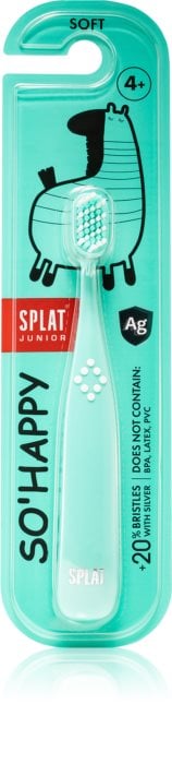 Детская зубная щетка Splat Junior, мягкая, бирюзовый - фото 1