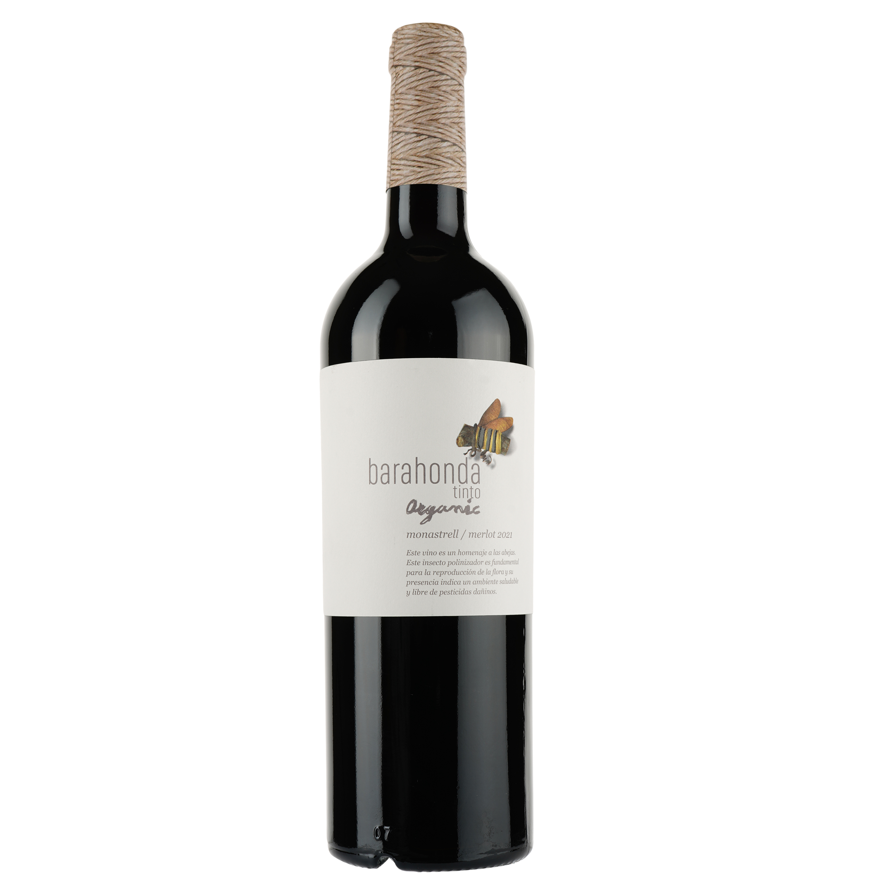 Вино Barahonda Organic Monastrell-Merlot, червоне, сухе, 15%, 0,75 л - фото 1