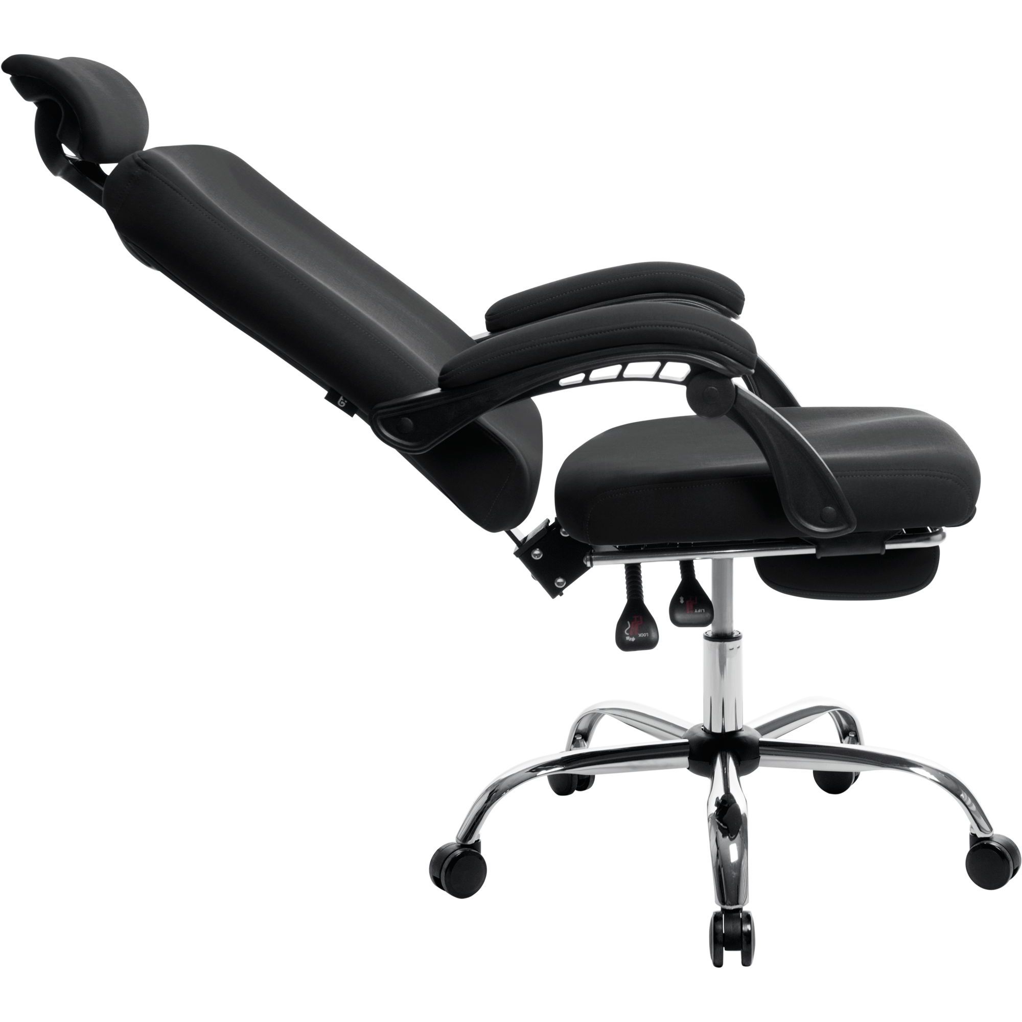 Офісне крісло GT Racer X-8003 Fabric, чорне (X-8003 Black) - фото 4