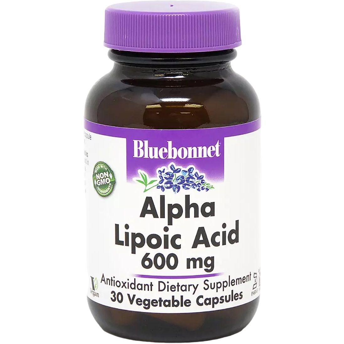 Альфа-ліпоєва кислота Bluebonnet Nutrition 600 мг 30 капсул - фото 1