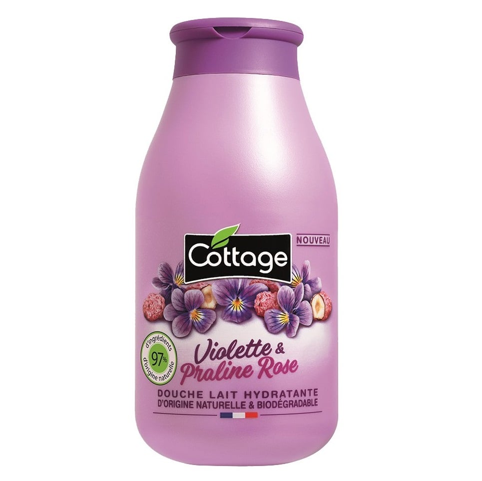 Молочко для душу Cottage Violet&Pink Praline зволожуюче 250 мл - фото 1