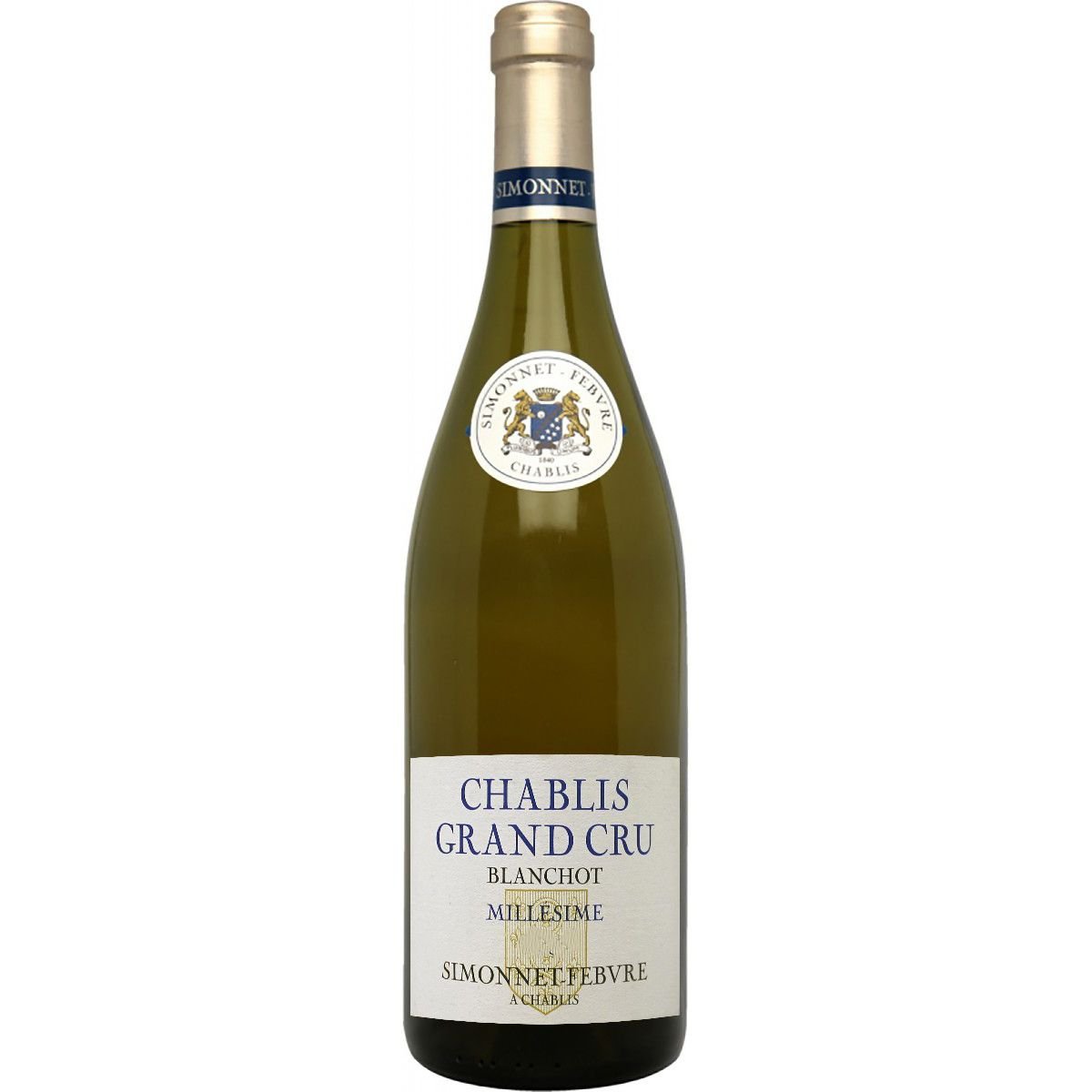 Вино Simonnet-Febvre Chablis Grand Cru Blanchot АОС, белое, сухое, 13%, 0,75 л (814486) - фото 1