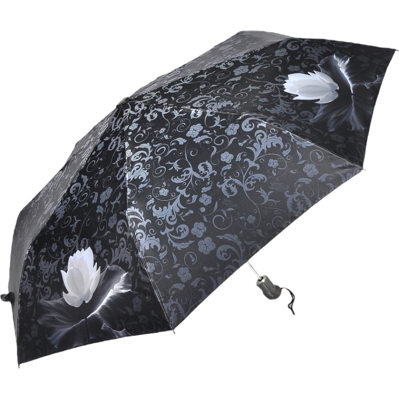 Жіноча складана парасолька повний автомат Zest 100 см чорна - фото 1