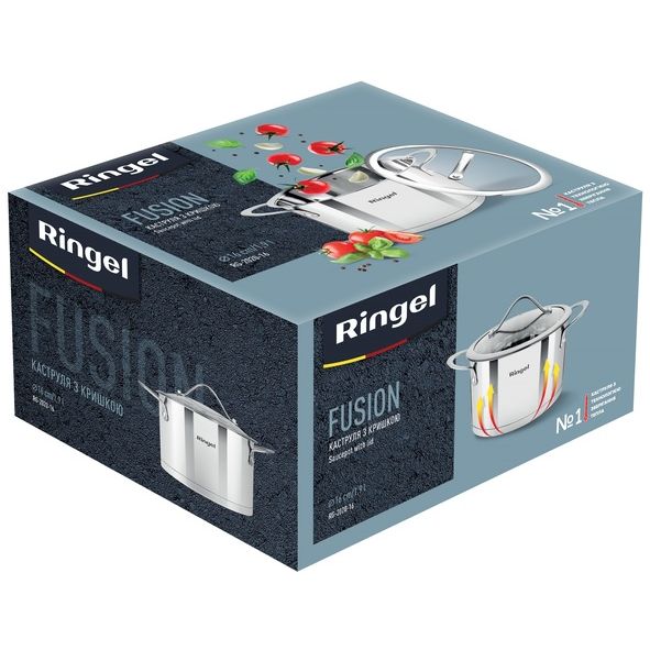 Кастрюля с крышкой Ringel Fusion, 16 см, 1,9 л (RG 2020-16) - фото 4