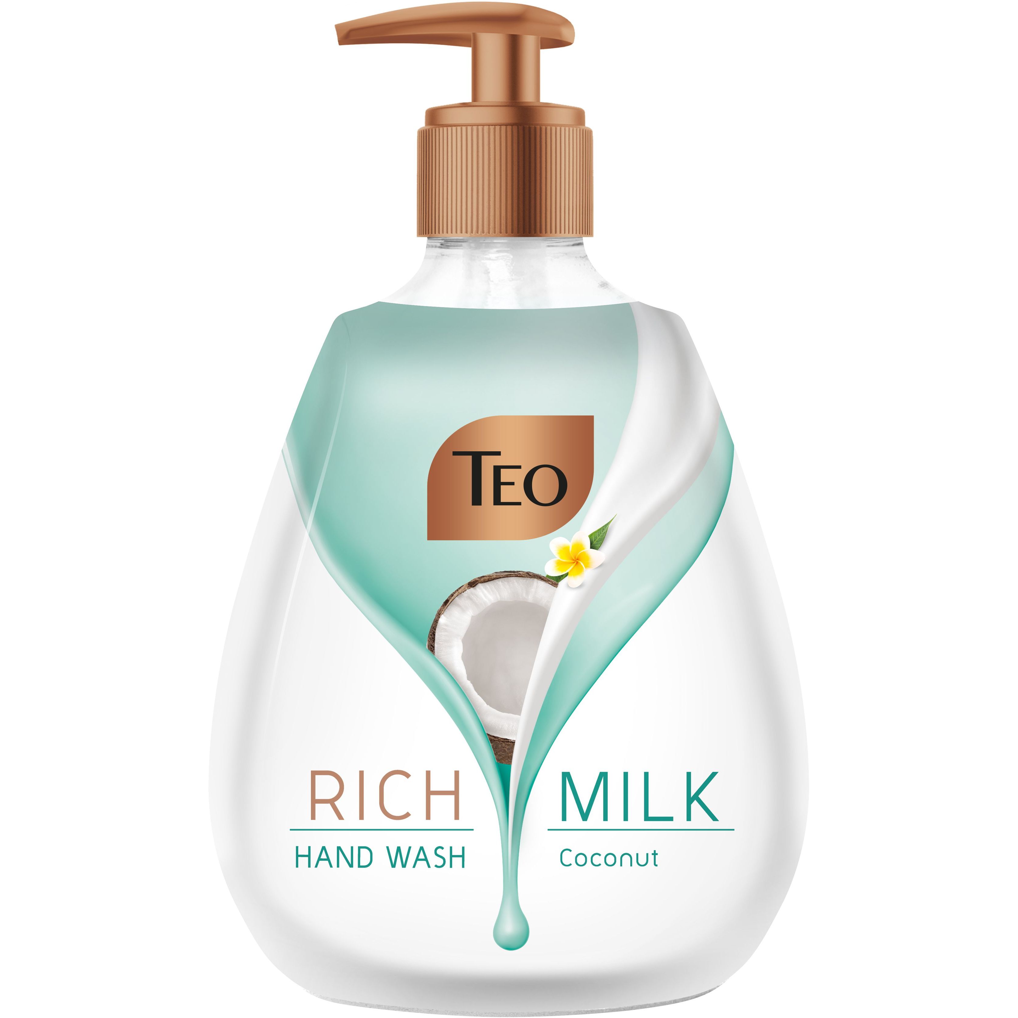 Мило рідке з дозатором Teo Rich Milk Coconut 400 мл (73714) - фото 1