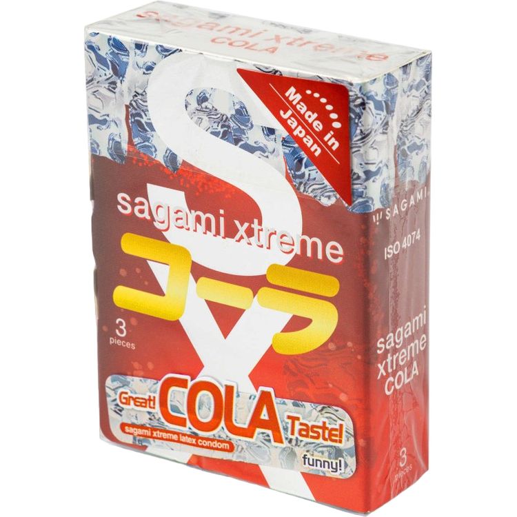 Презервативи Sagami Xtreme Cola з ароматом коли 3 шт. (ROZ6400229303) - фото 1