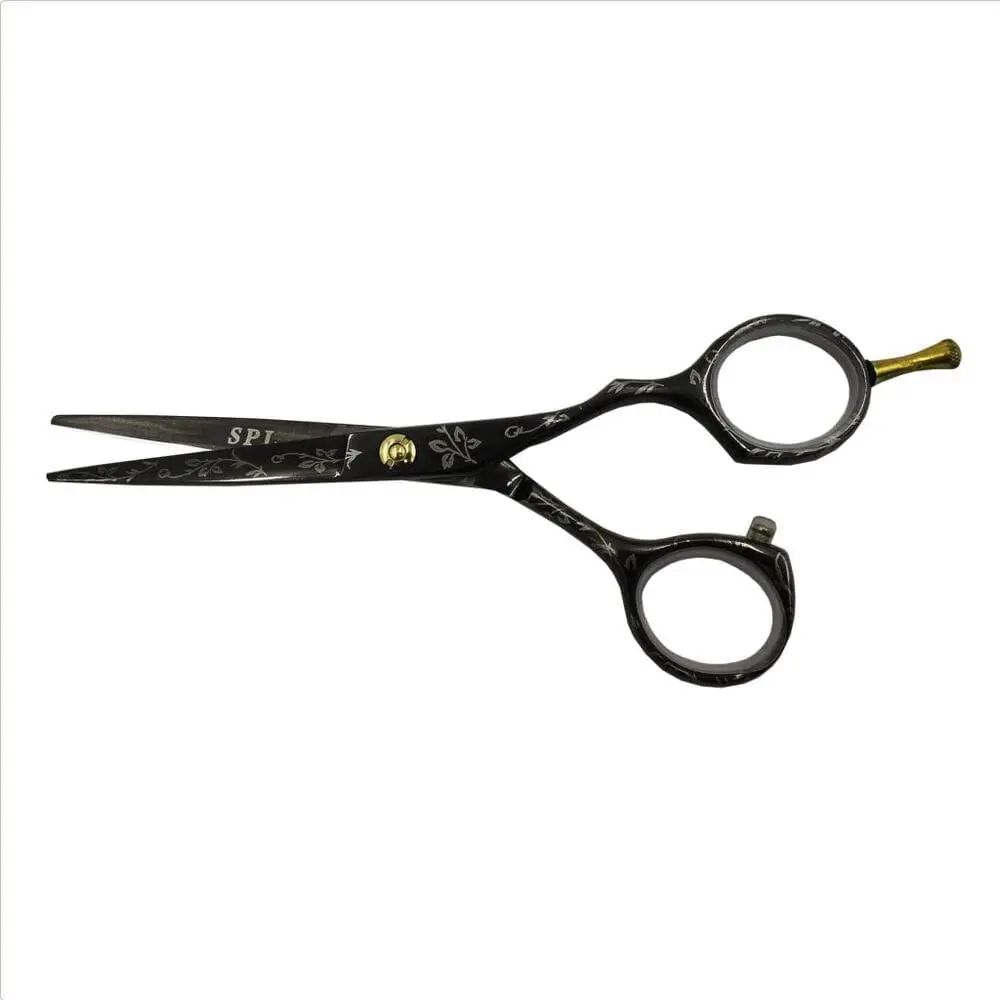 Ножиці перукарські SPL, 5.5 дюймів, чорні - фото 2