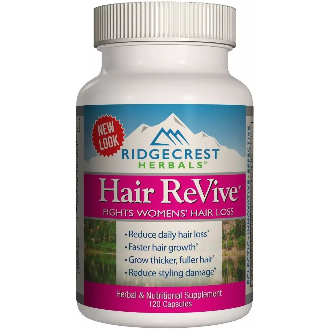 Комплекс от выпадения волос для женщин RidgeCrest Herbals Hair ReVive 120 капсул - фото 1