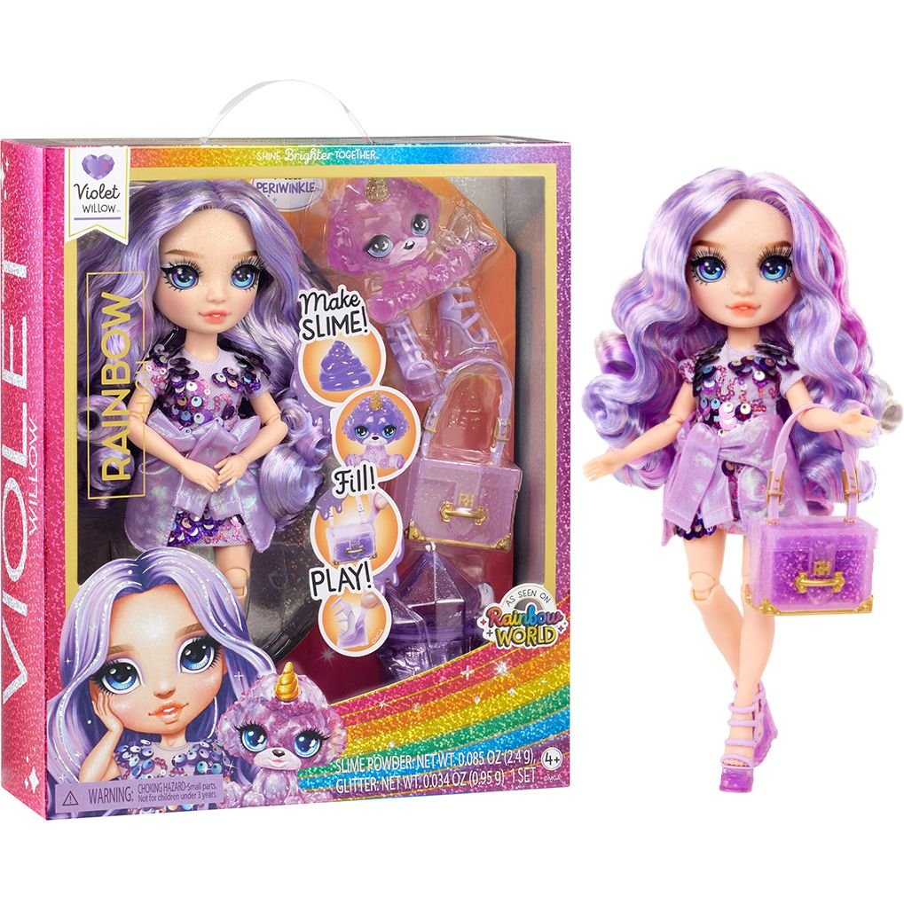 Лялька Rainbow High Classic Violet Willow з аксесуарами та слаймом 28 см (120223) - фото 1