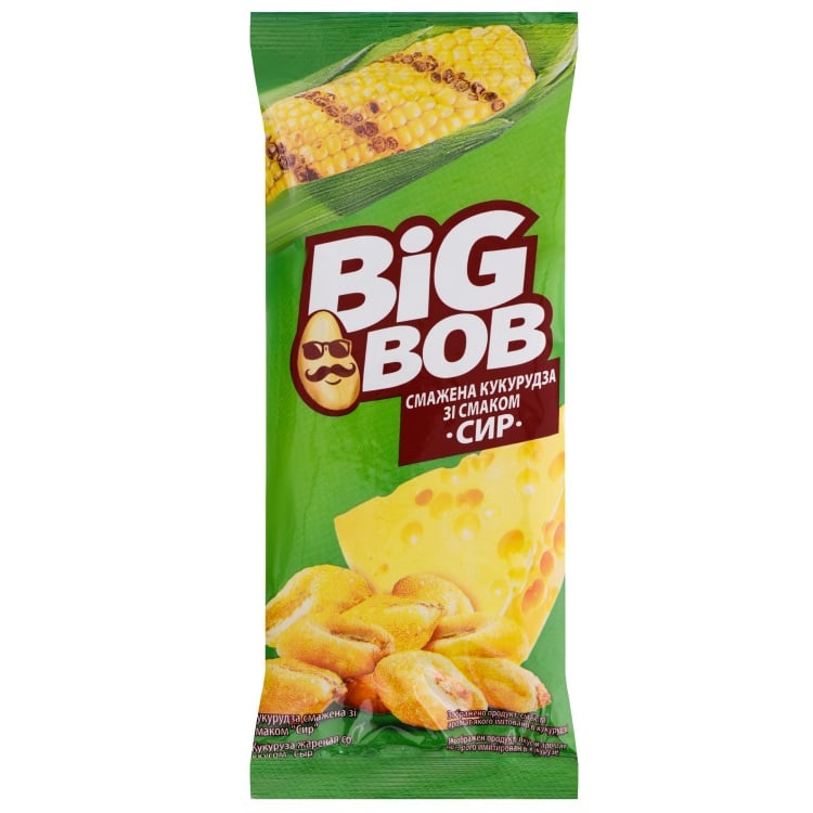 Кукурудза Big Bob смажена зі смаком сиру 60 г (827046) - фото 1