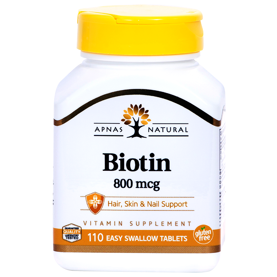 Харчова добавка Apnas Natural Біотин, 110 таблеток (1999574) - фото 1