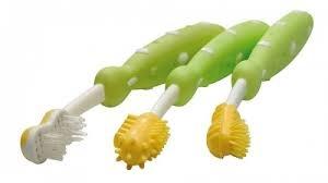 Набор первых зубных щеточек Nuby, зеленый, 3 шт. (754grn) - фото 1