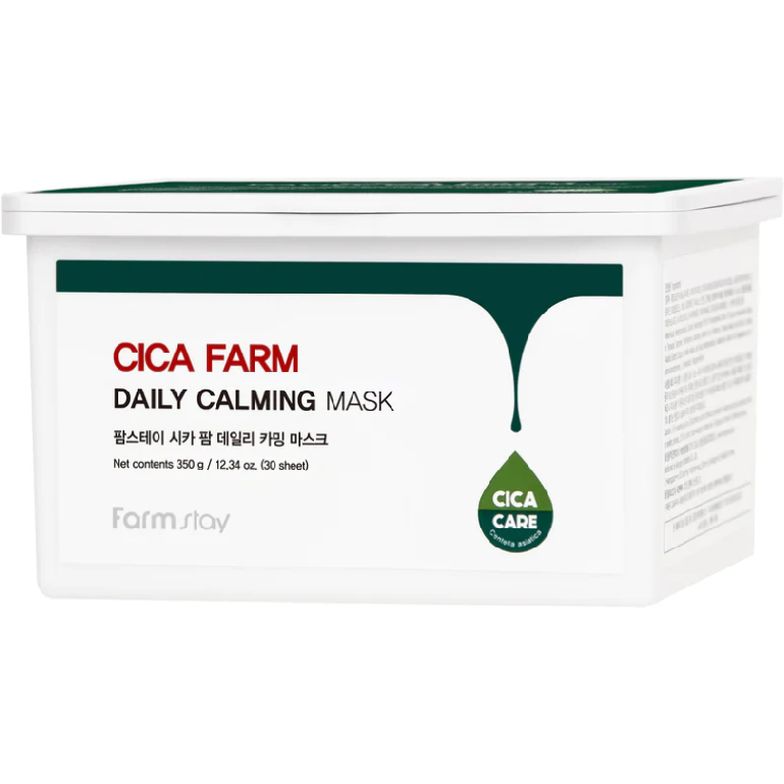Набір масок для обличчя FarmStay Cica Farm Daily Calming Mask З0 шт. - фото 1
