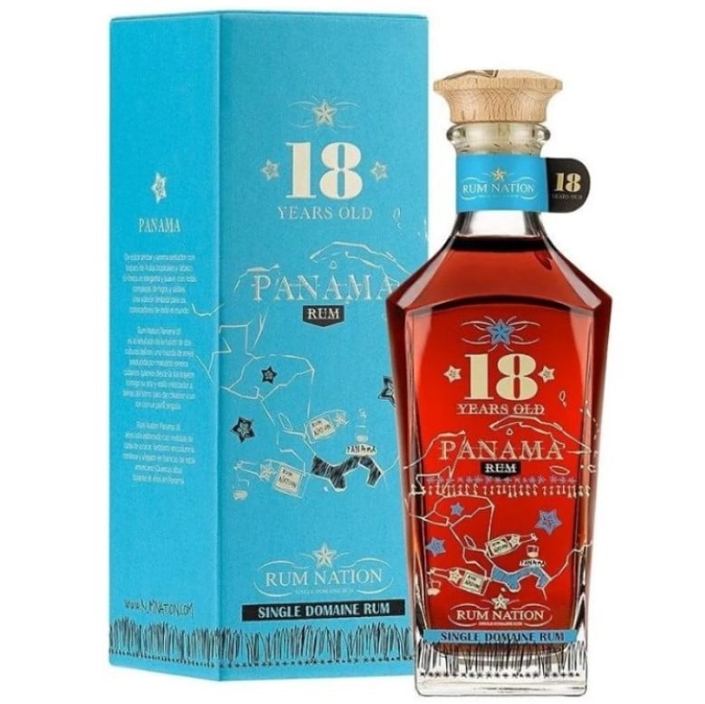 Ром Rum Nation Panama 18yo, у подарунковій упаковці, 40% 0.7 л - фото 1