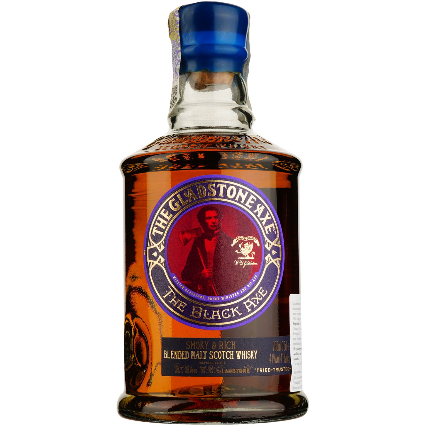 Виски The Gladstone Axe Black Blended Malt Scotch Whisky, 41%, 0,7 л - фото 1