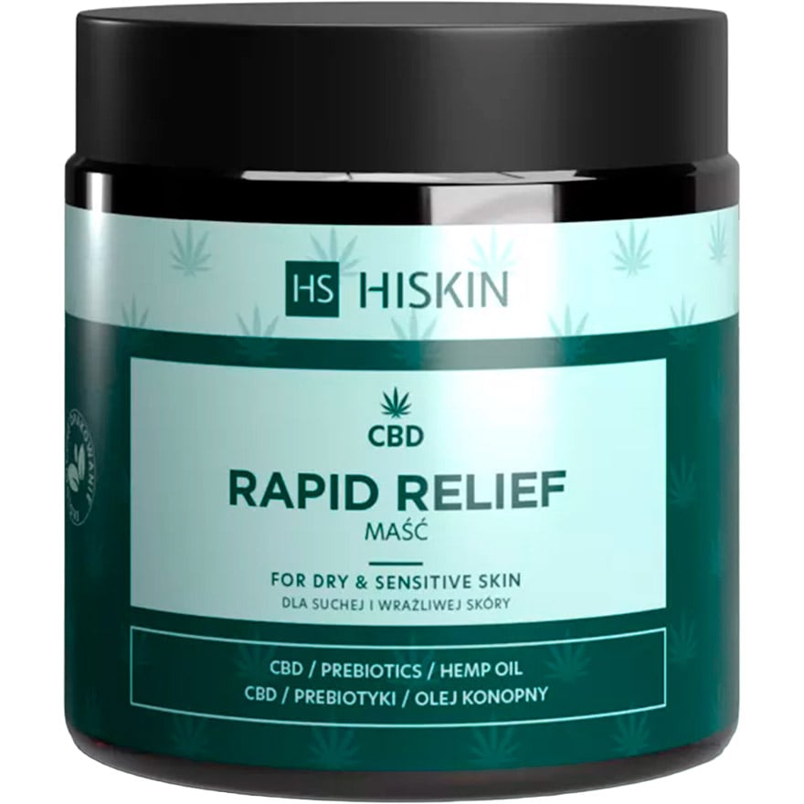 Мазь для ухода за сухой и чувствительной кожей HiSkin CBD Rapid Relief, 120 мл - фото 1
