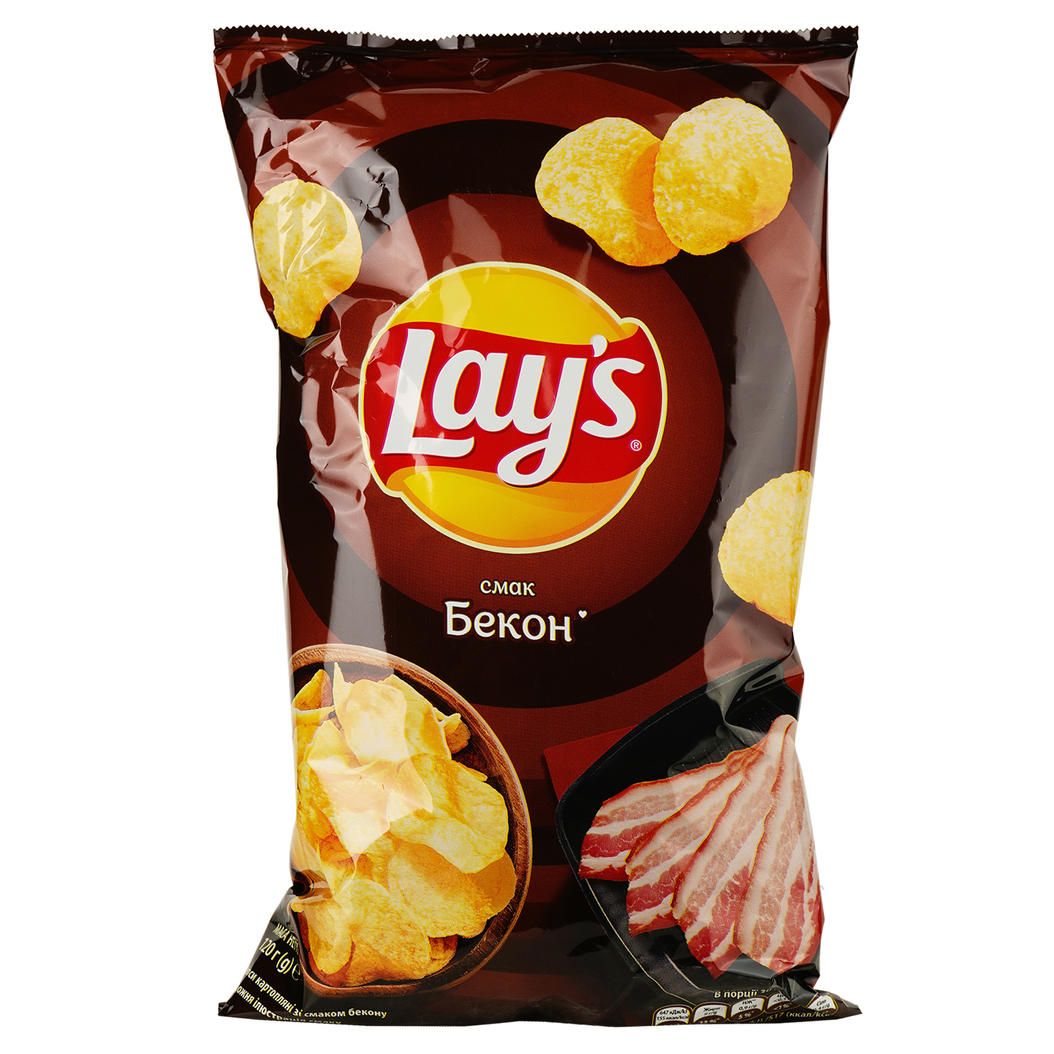 Чипсы Lay's со вкусом бекона 120 г (920448) - фото 1