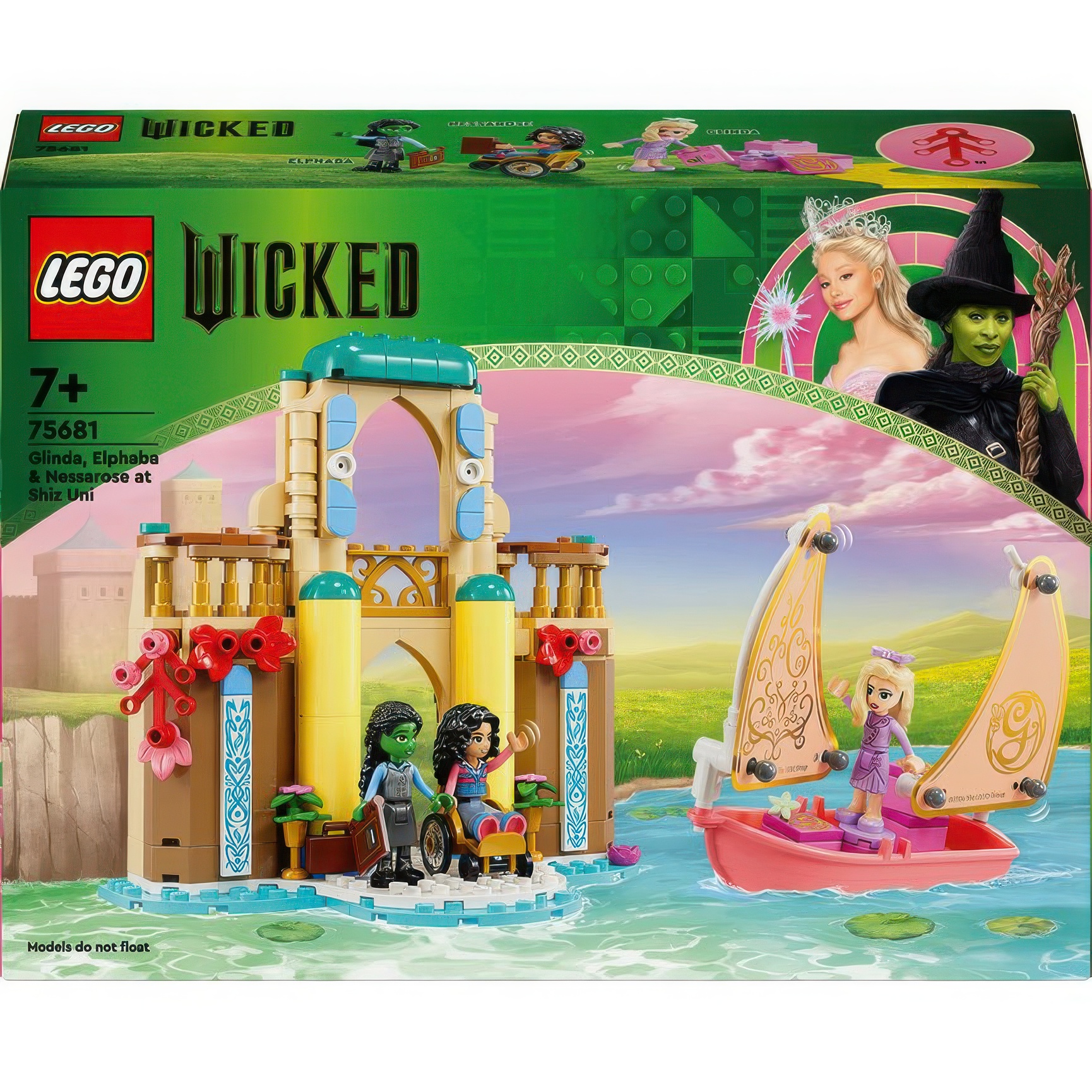 Конструктор LEGO Wicked Ґлінда, Ельфаба й Несароза в Університеті Шиз 304 деталі (75681) - фото 1