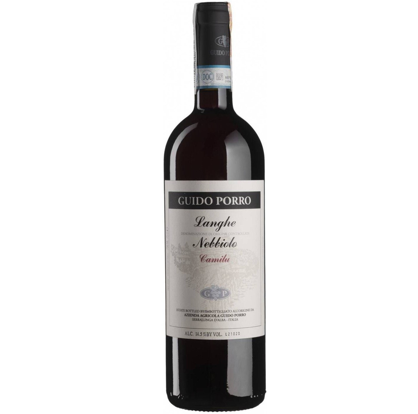 Вино Guido Porro Langhe DOC Nebbiolo Camilu, червоне, сухе, 0,75 л - фото 1