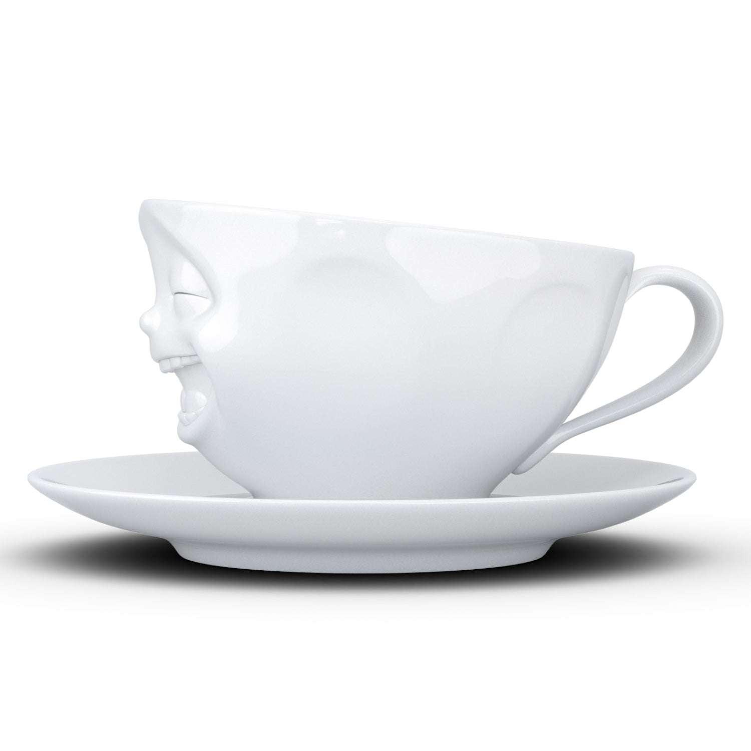 Чашка з блюдцем Tassen для кави Сміхотерапія, біла, 200 мл (TASS14701/TA) - фото 4