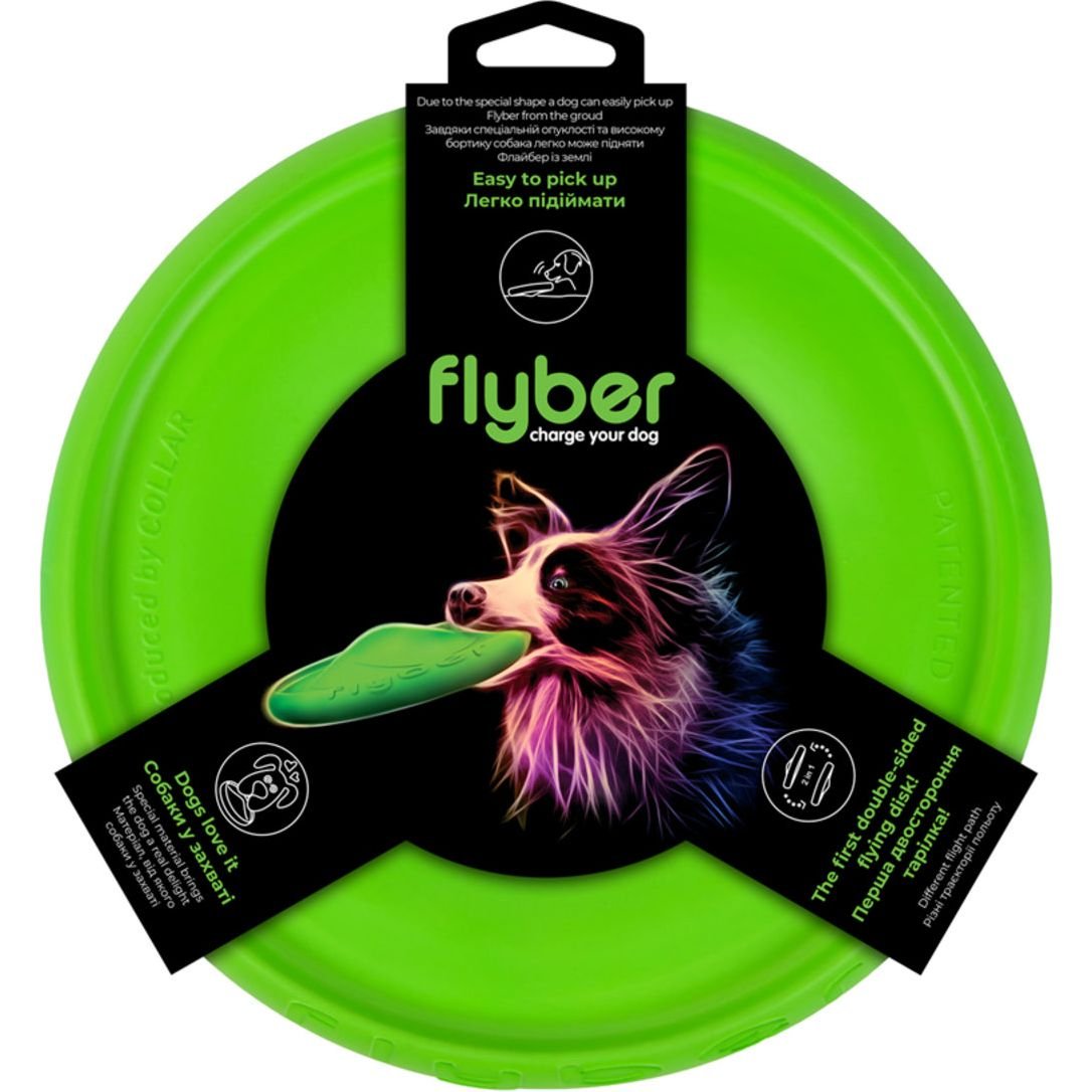 Летающая тарелка Flyber, 22 см, салатовая - фото 1