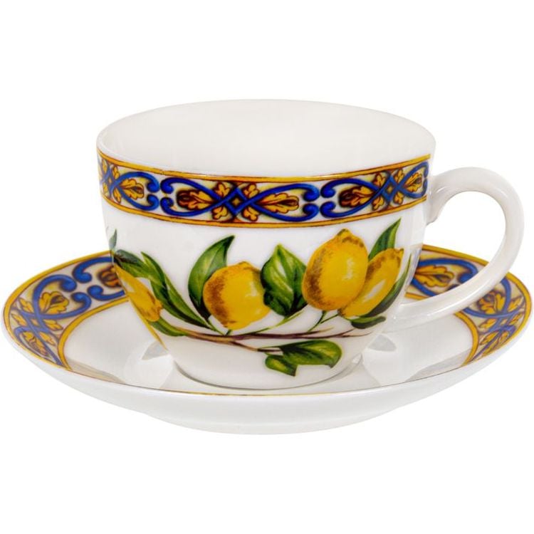 Чайный сервиз Lefard Сицилийский лимон 2 предмета 220 мл разноцветный (922-037) - фото 1