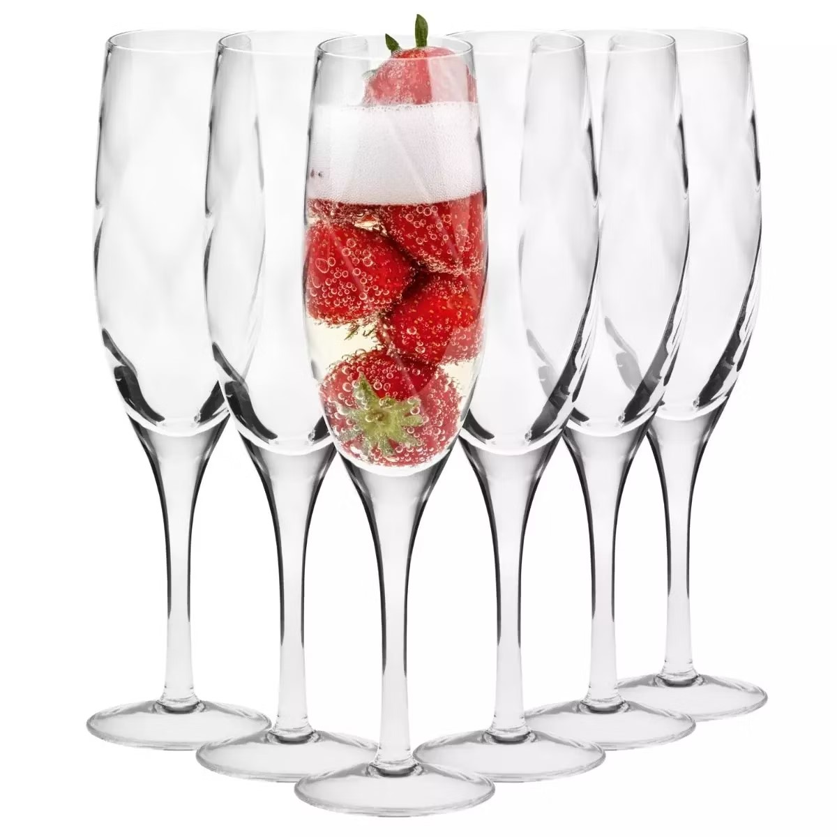 Набор бокалов для шампанского Krosno Romance, стекло, 170 мл, 6 шт. (795300) - фото 1
