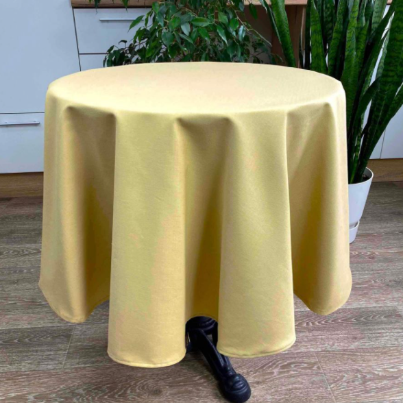 Скатерть круглая Прованс Шафран, D 136 см, желтый (22134) - фото 1