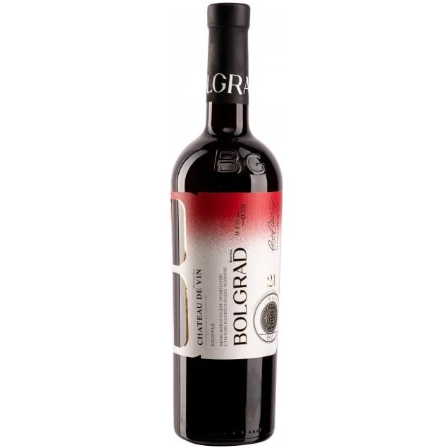 Вино Bolgrad Шато де Вин, красное, полусладкое, 9-13%, 0,75 л (643110) - фото 1