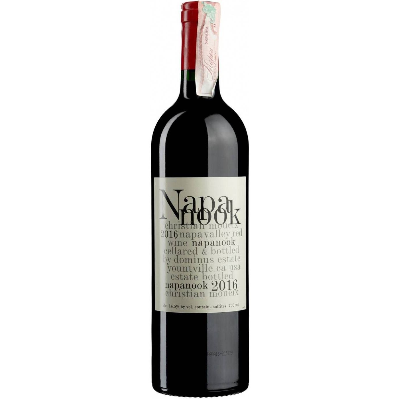 Вино Dominus Estate Napanook 2018, червоне, сухе, 0,75 л - фото 1