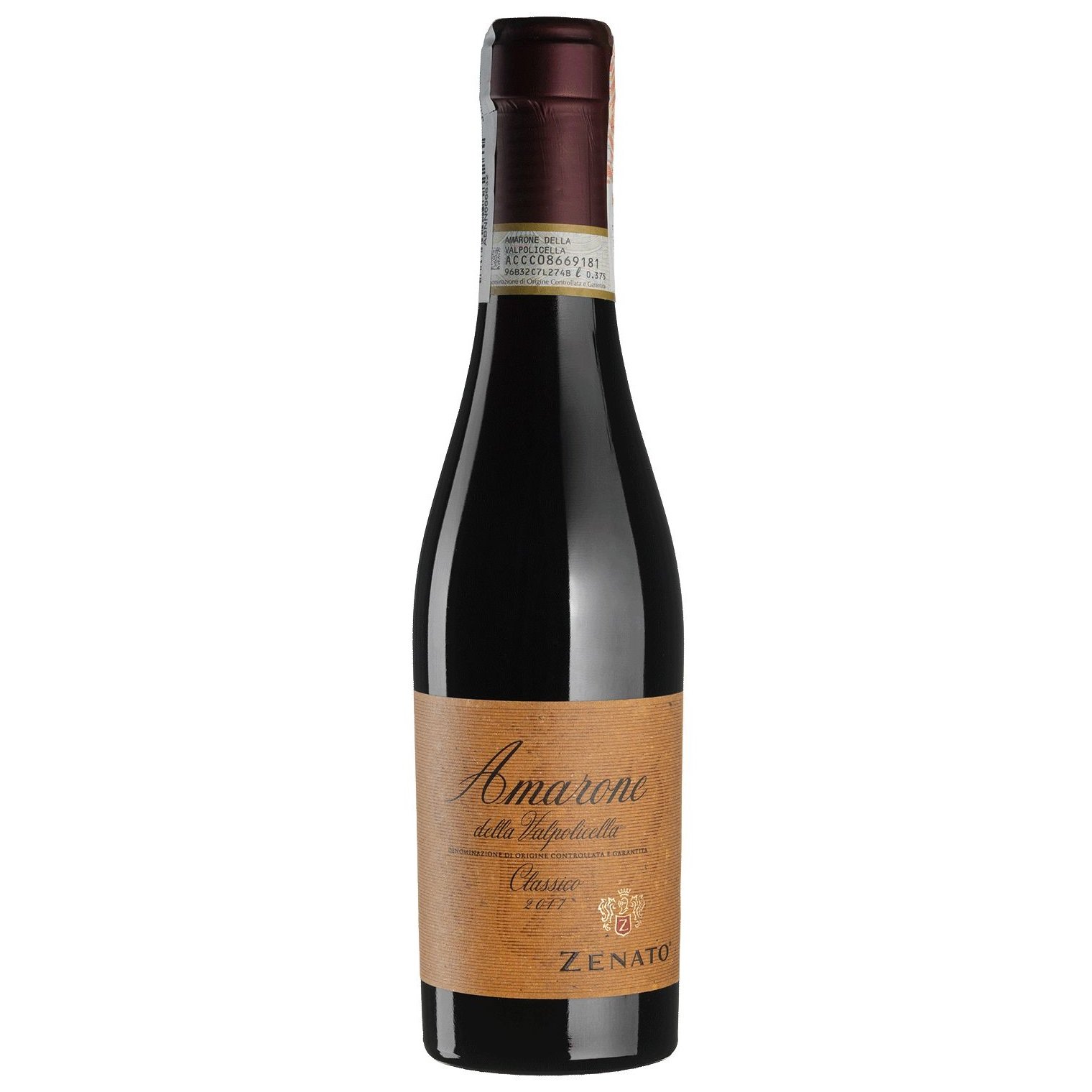 Вино Zenato Amarone della Valpolicella Classico 2017, красное, сухое, 0,375 л (W3253) - фото 1