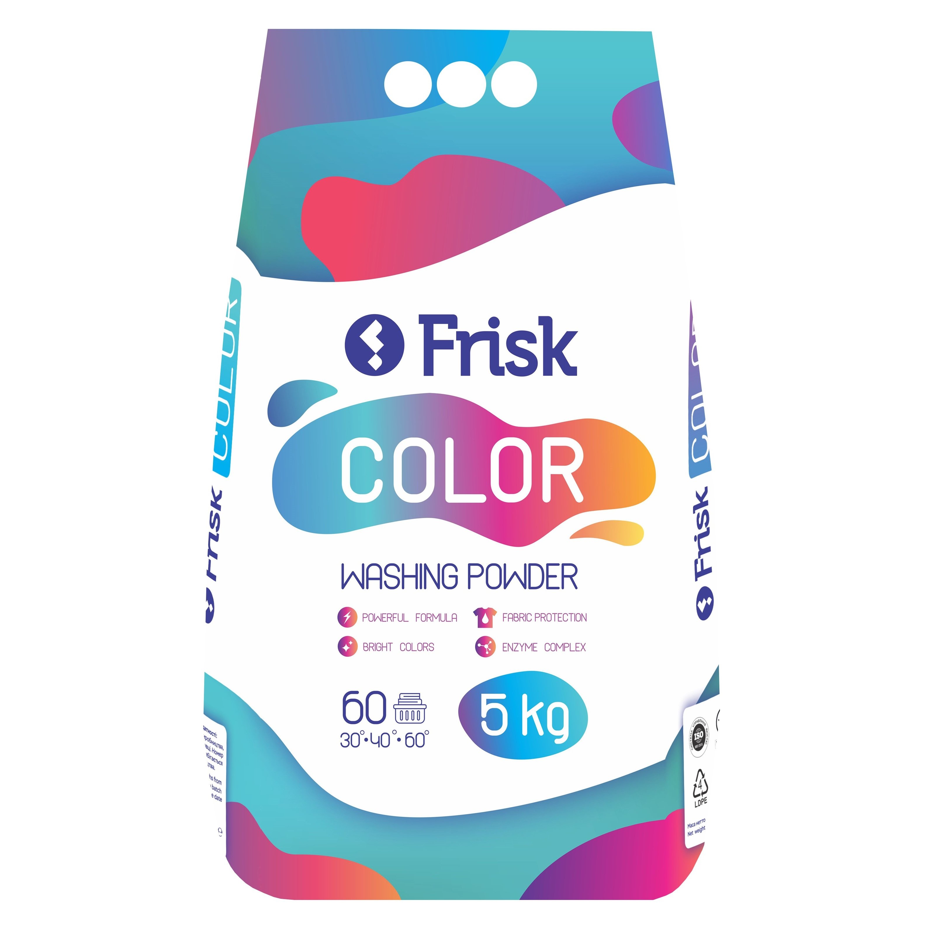 Порошок для стирки цветных вещей Frisk Color, 5 кг (909125) - фото 1