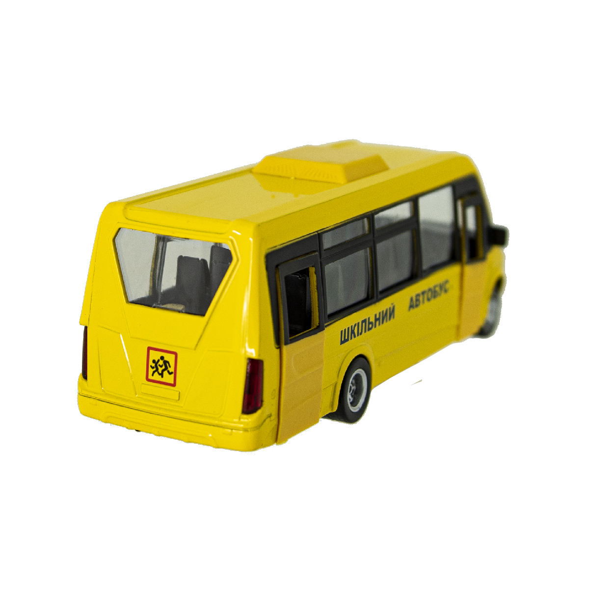 Автомодель Technopark Автобус Iveco Daily Дети, желтый (DAILY-15CHI-YE) - фото 3
