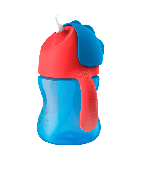 Чашка з трубочкою Philips Avent 9+ міс, синій з червоним, 200 мл (SCF796/01) - фото 2