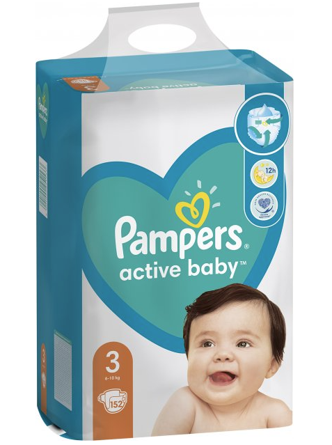 Підгузки Pampers Active Baby 3 (6-10 кг), 152 шт. - фото 3