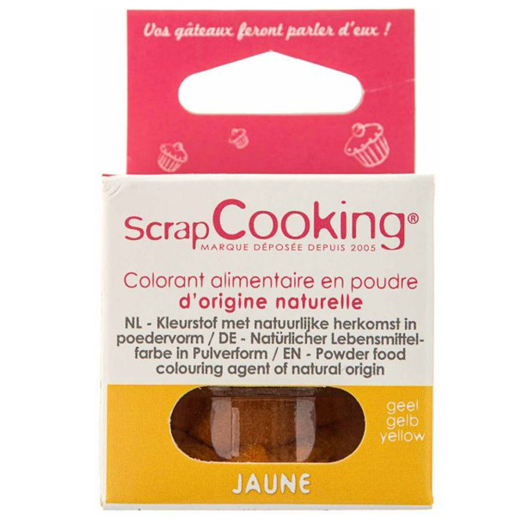 Харчовий барвник ScrapCooking натуральний жовтий 10 г - фото 1