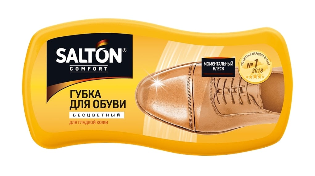 Губка Salton Волна, для обуви из гладкой кожи, прозрачный (52/93) - фото 1