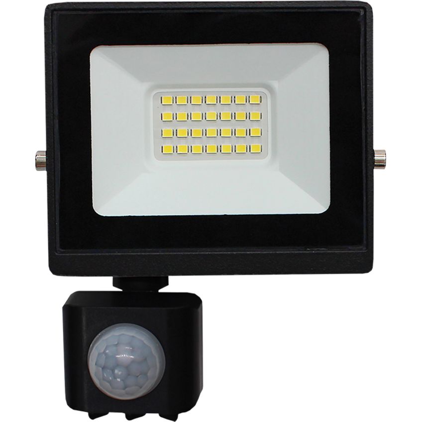 Прожектор Eurolamp LED с датчиком движения черный (LED-FL-30/65(sensor)) - фото 1