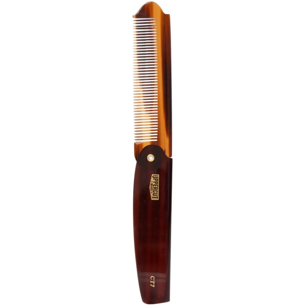 Расческа для волос Uppercut Deluxe CT7 Tortoise Flip Comb - фото 1