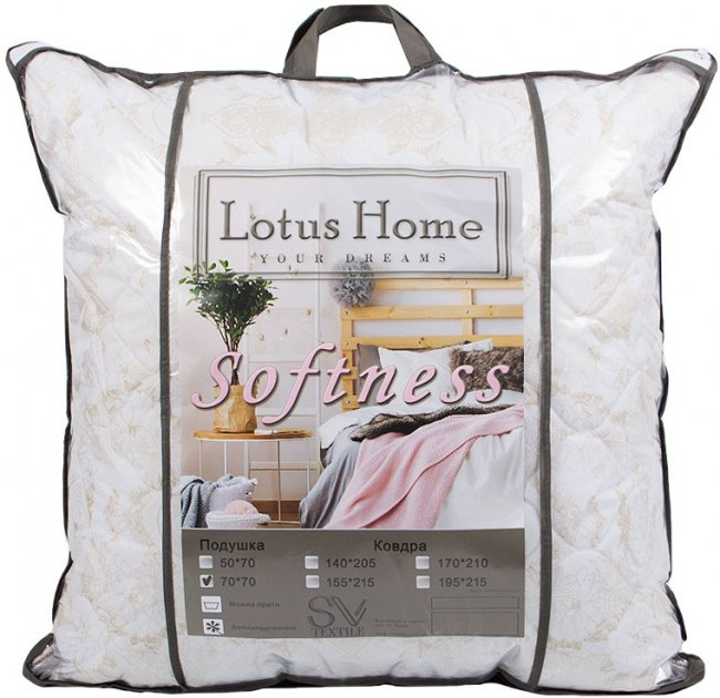 Подушка Lotus Softness Buket, 70х70 см, белый (svt-2000022205443) - фото 7