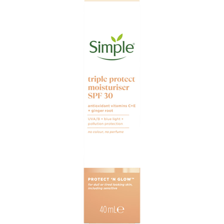 Увлажняющий крем Simple Protect & Glow тройная защита из SPF 30, 40 мл - фото 3