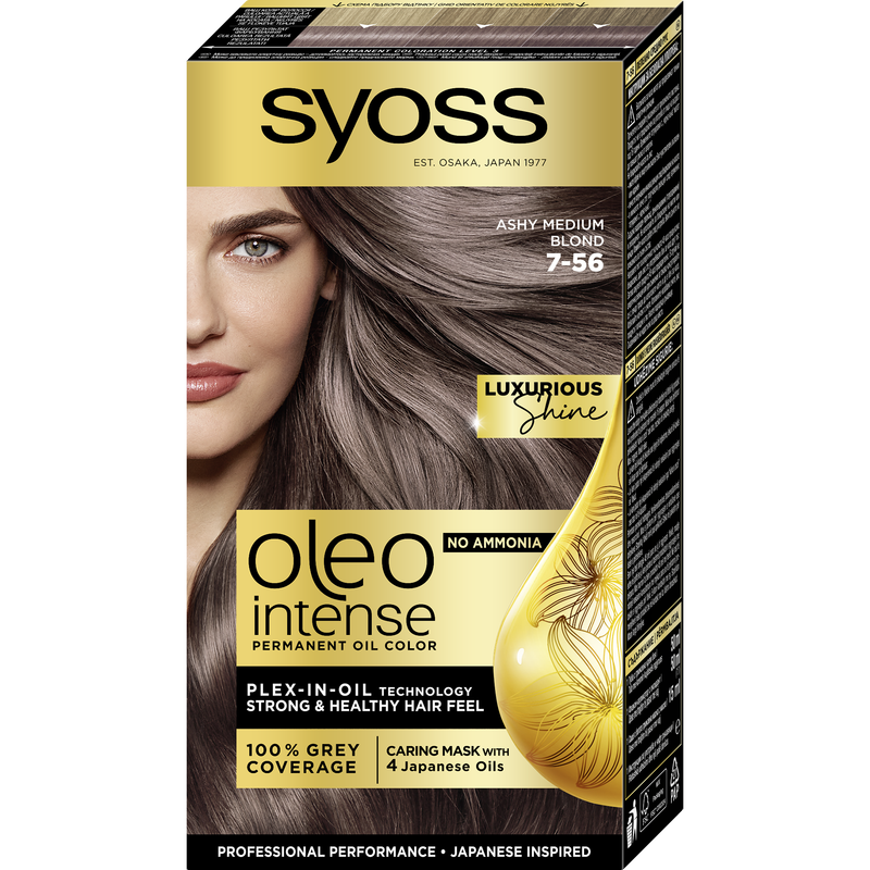 Стойкая краска для волос Syoss Oleo Intense 7-56, Холодный Русый, 115 мл - фото 1