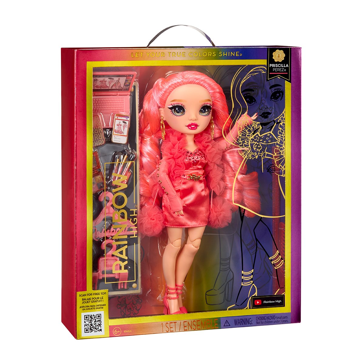 Кукла Rainbow High S23 Присцилла Перез, с аксессуарами, 28 см (583110) - фото 5