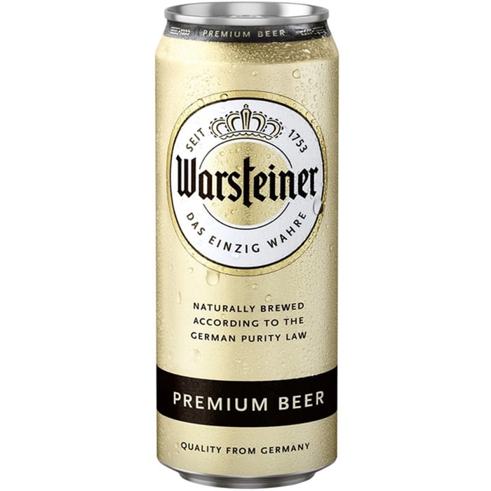 Пиво Warsteiner Premium, светлое, ж/б, 2 л (4 шт. по 0,5 л) - фото 2