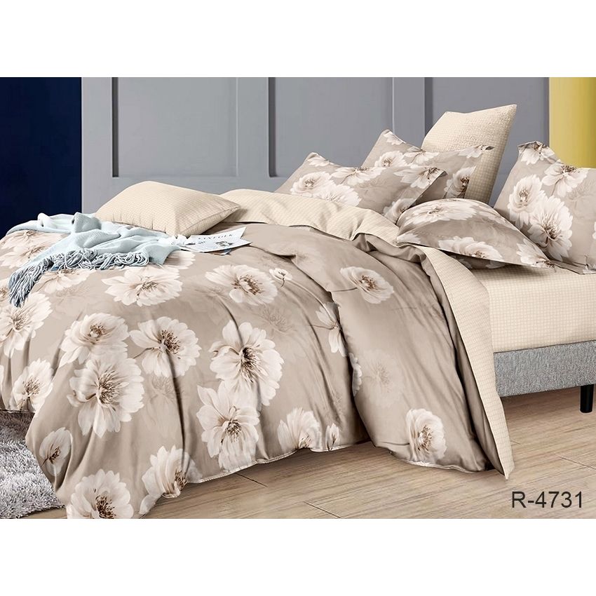 Комплект постельного белья TAG Tekstil с компаньоном 2-спальный 000224282 (R-4731) - фото 1